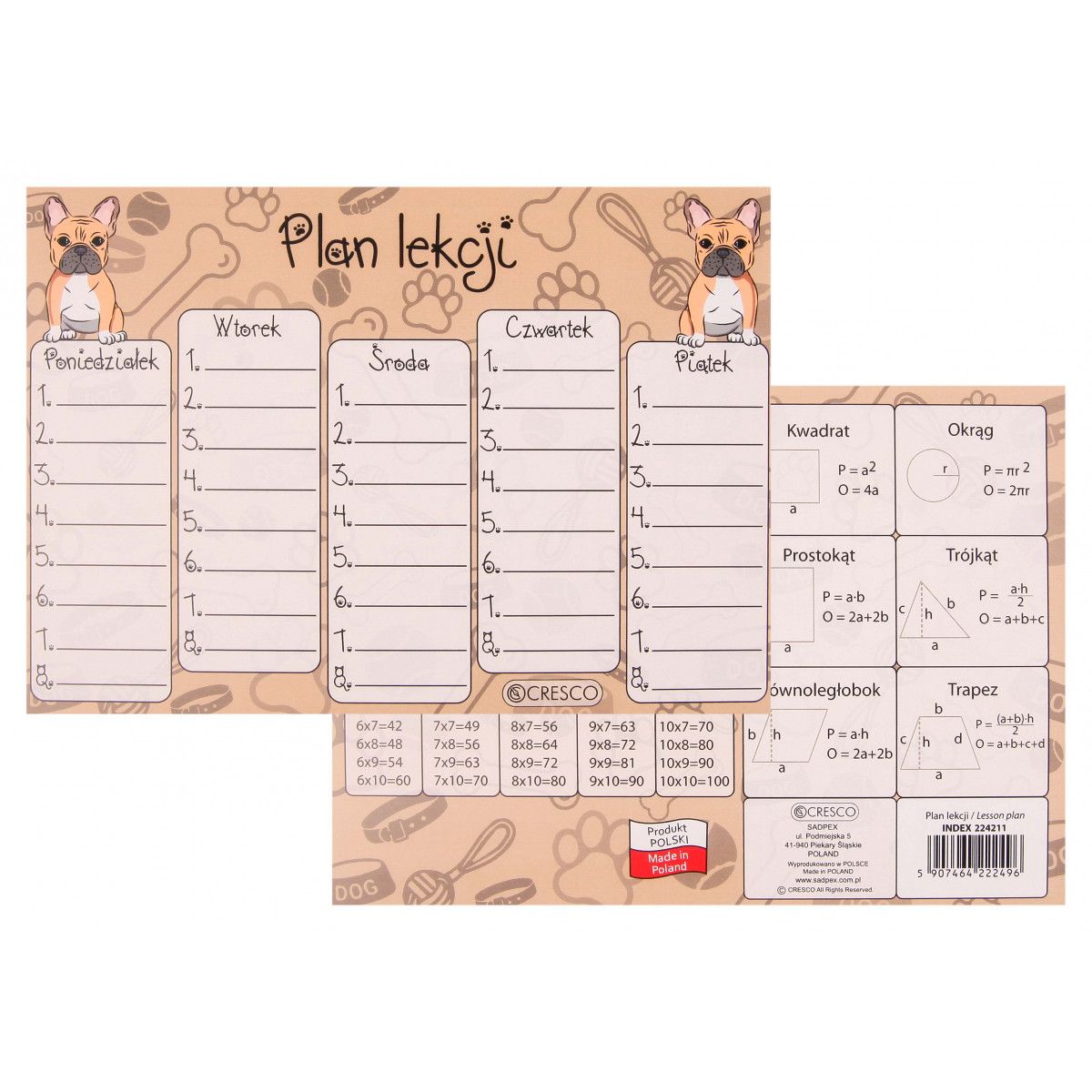 Plan lekcji Cresco BULDOG (224211)