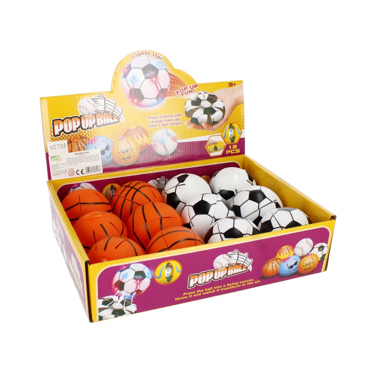 Piłeczka Mega Creative dysk 2w1 8cm (532550)
