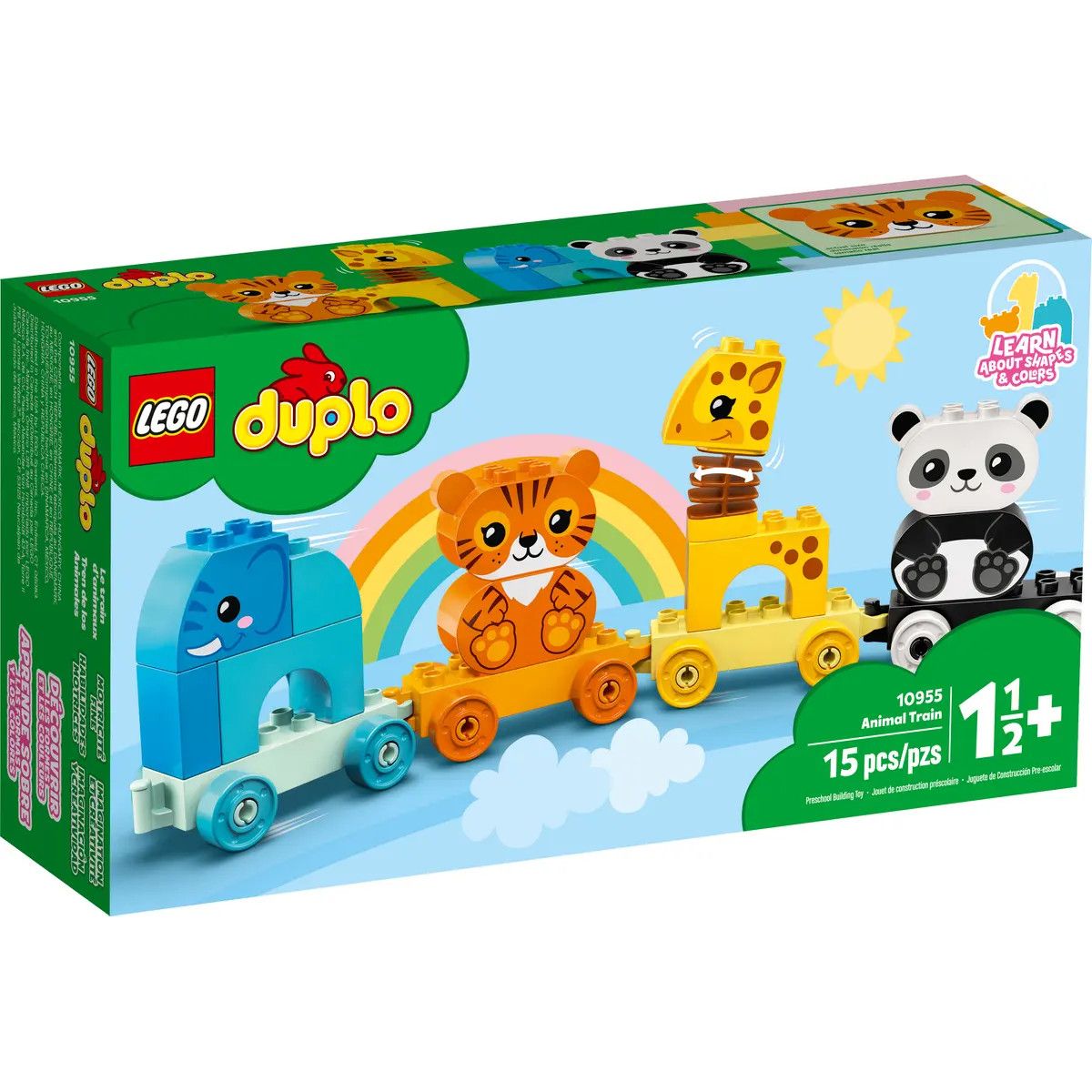 Klocki konstrukcyjne Lego Duplo pociąg ze zwierzątkami (10955)