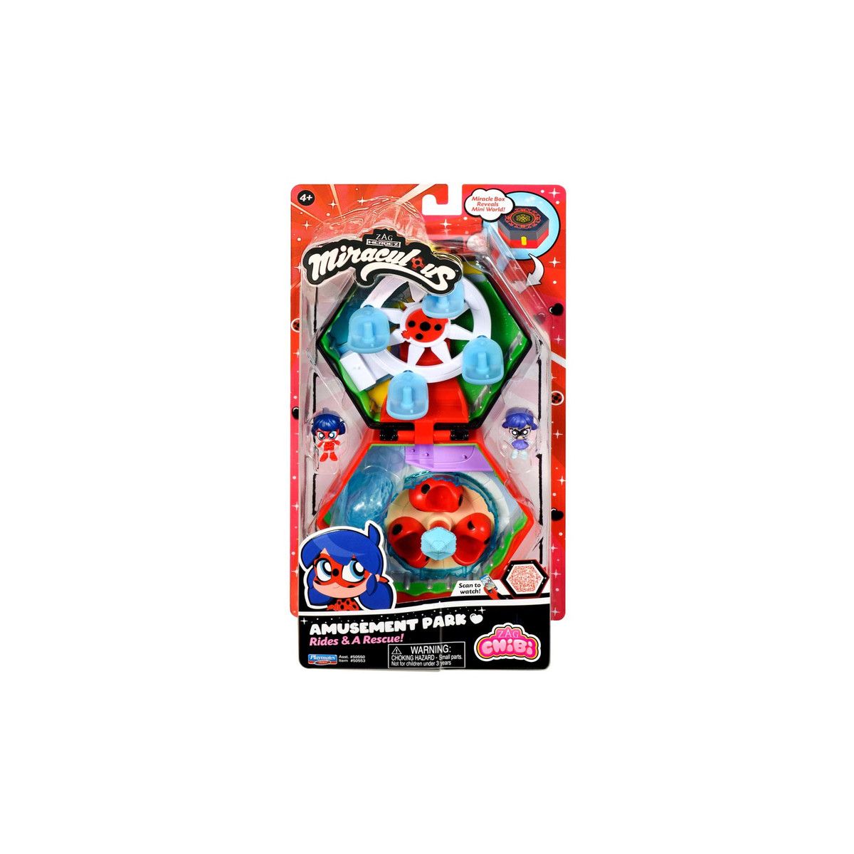 Figurka Orbico Sp. Z O.o. MIRACULOUS BIEDRONKA I CZARNY KOT Chibi Park Rozrywkowy (50553)