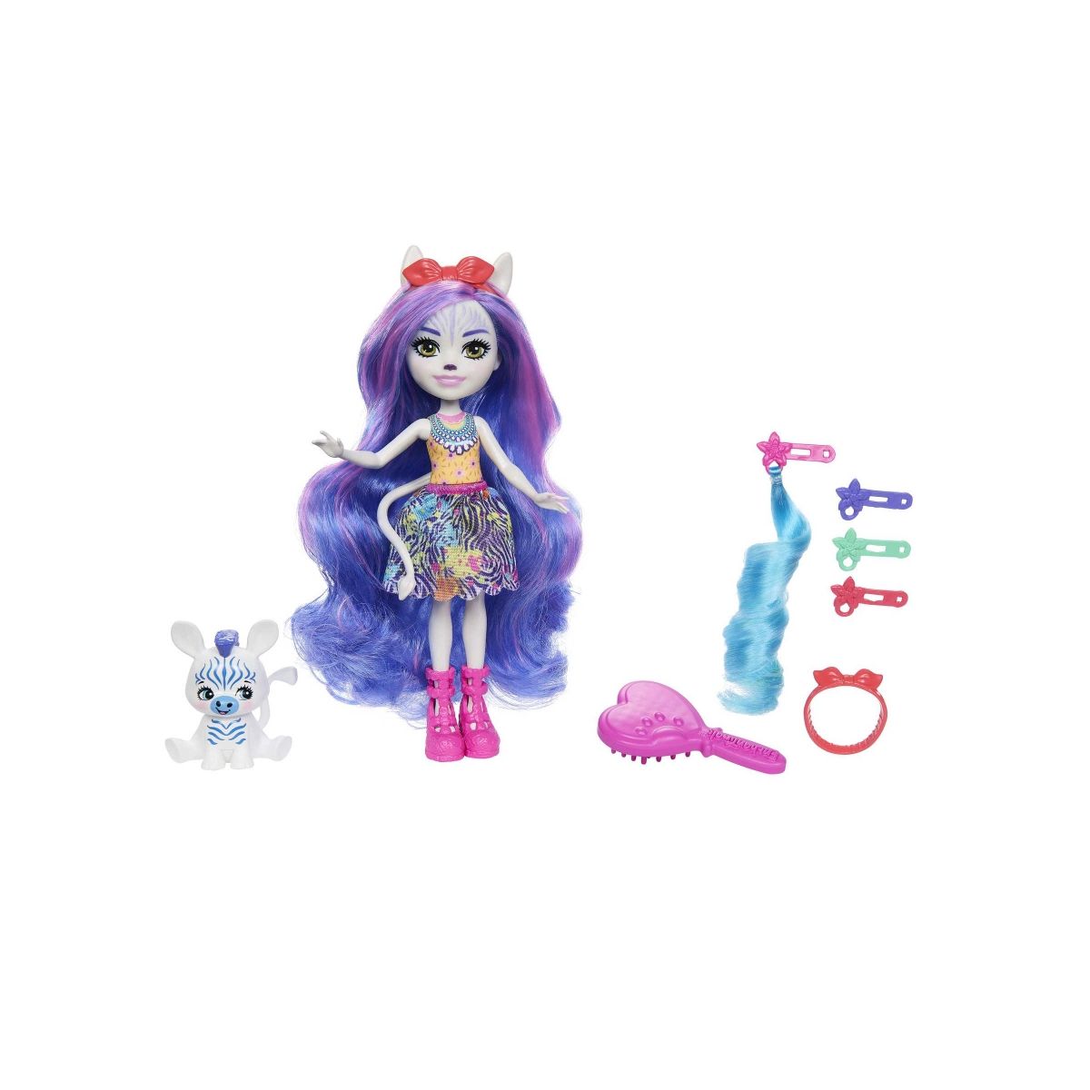 Lalka Mattel Enchantimals Zebra Lalka Deluxe [mm:] 150 (HNV28)