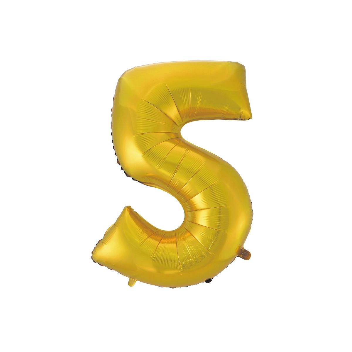 Balon foliowy Godan złoty matowy cyfra 5 45 cali 45cal (hs-c45zm5)