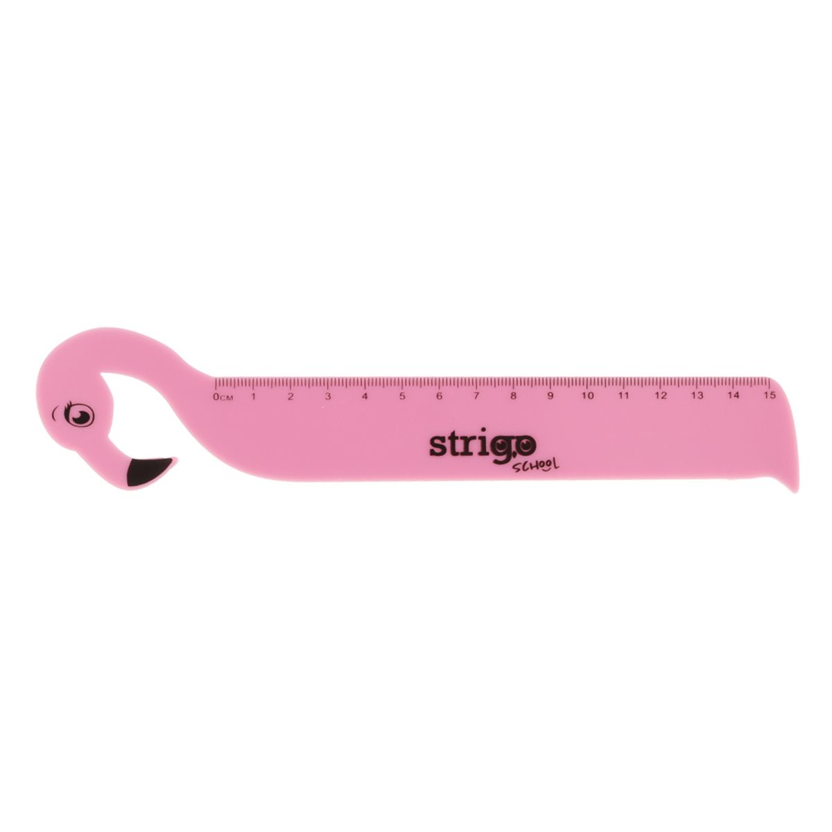 Linijka plastikowa 15 cm FLAMING 15cm Strigo (SSC360)