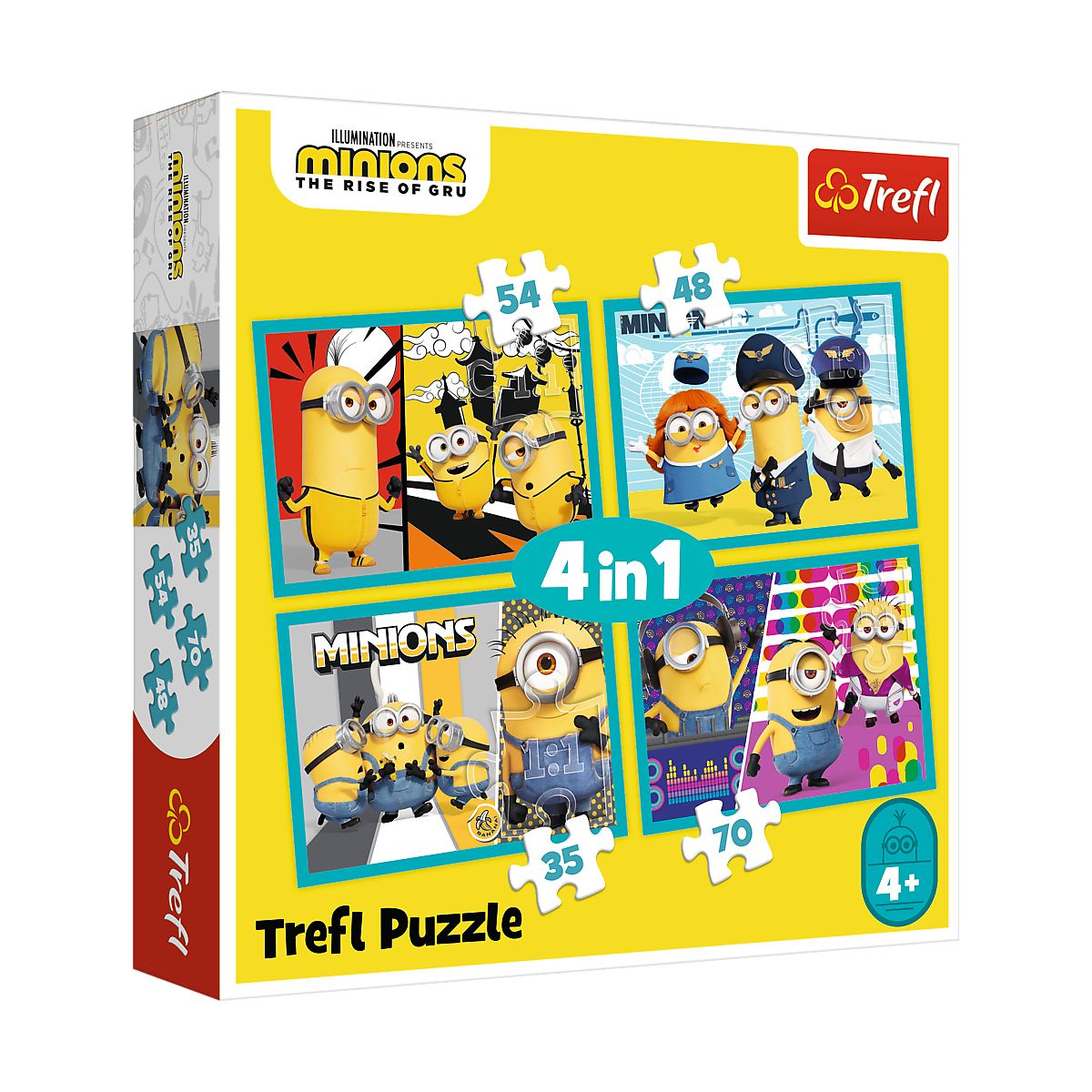 Puzzle Trefl Minionki 4w1 4w1 el. (34339)