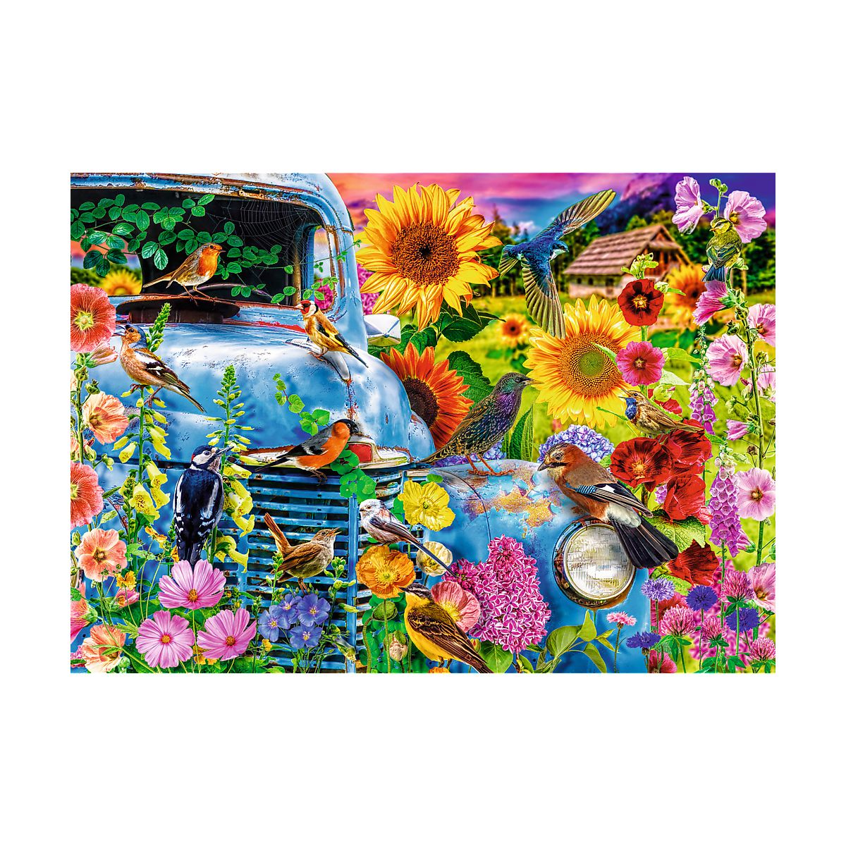 Puzzle Trefl Premium Plus Wiejska sielanka: Śpiewające Ptaki 1000 el. (10848)