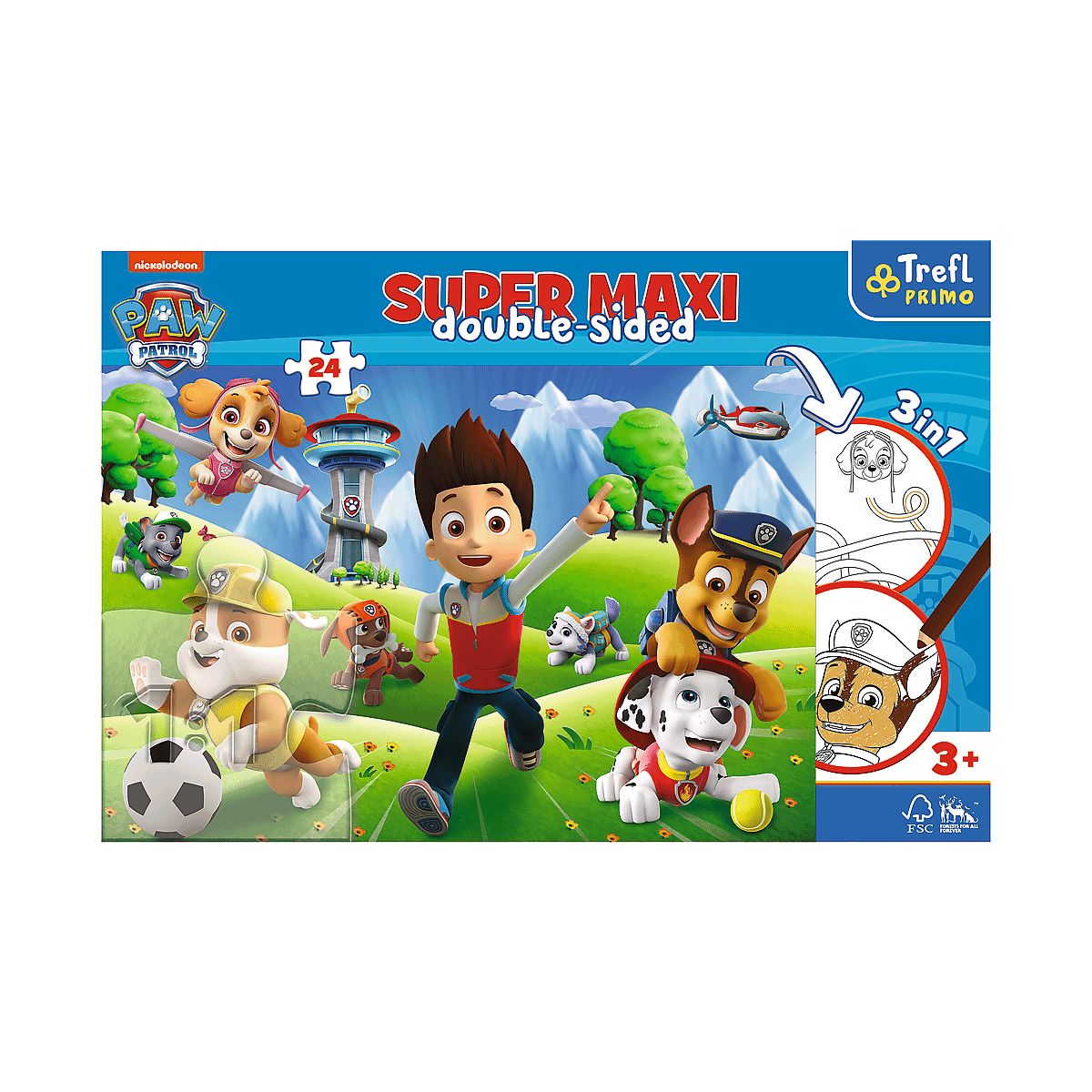 Puzzle Trefl Paw Patrol Super maxi Przygody Psiego Patrolu 24 el. (41001)