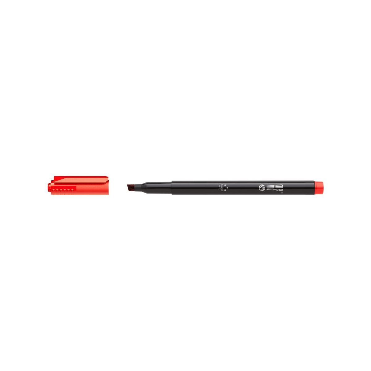 Marker permanentny Memobe czerwony czerwony 1-3mm ścięta końcówka (MM253-05)