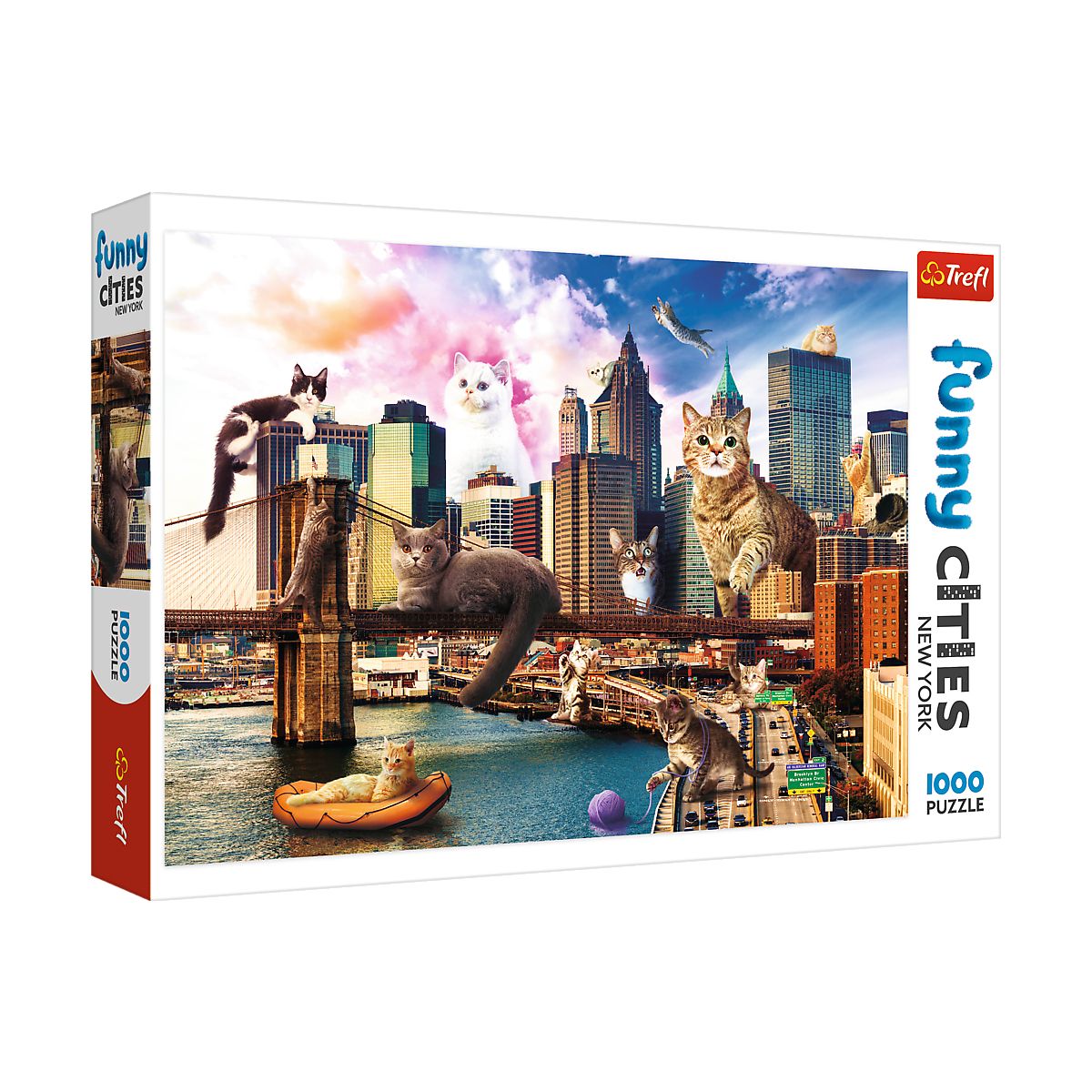 Puzzle Trefl Koty w Nowym Jorku 1000 el. (10595)