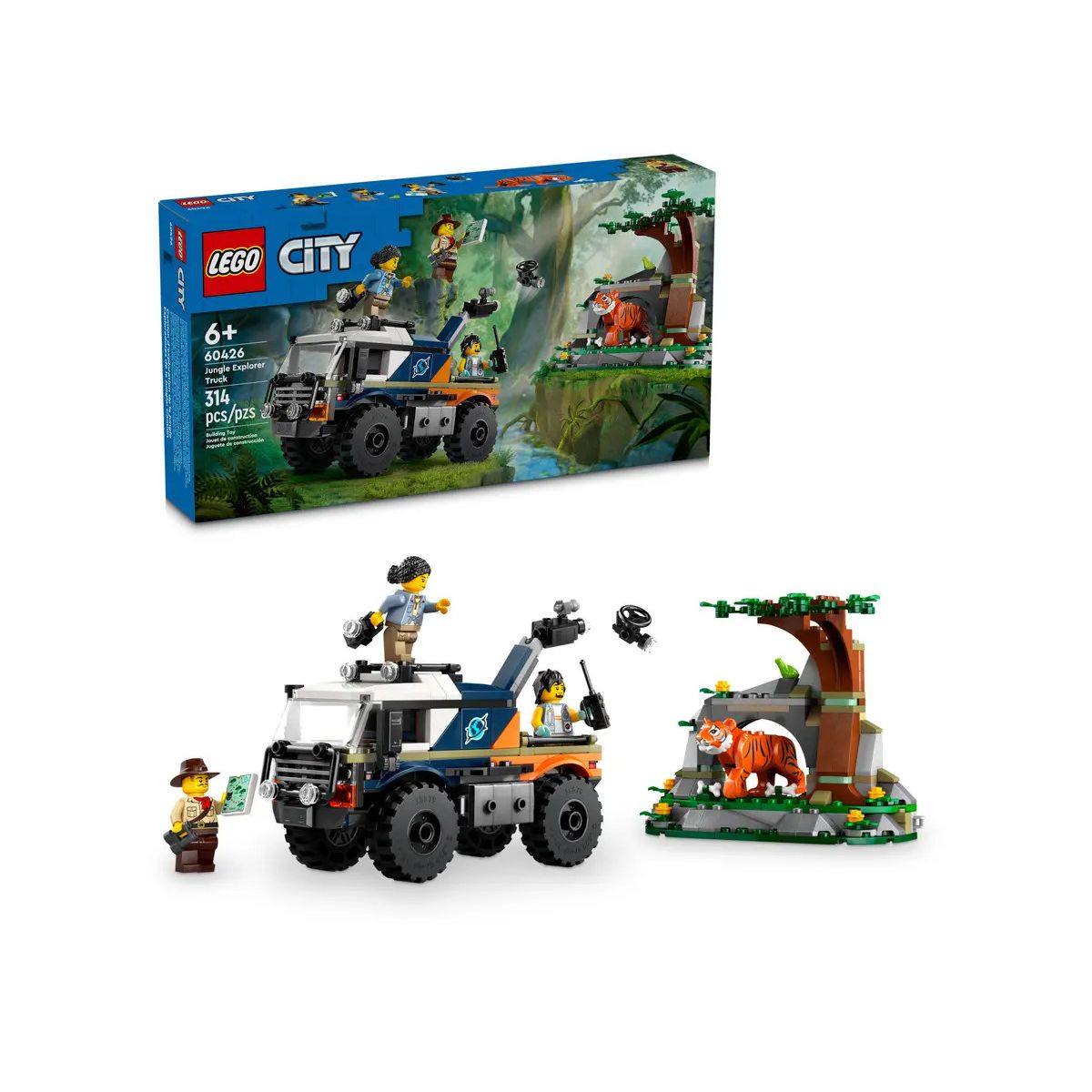 Klocki konstrukcyjne Lego City Terenówka badacza dżungli (60426)