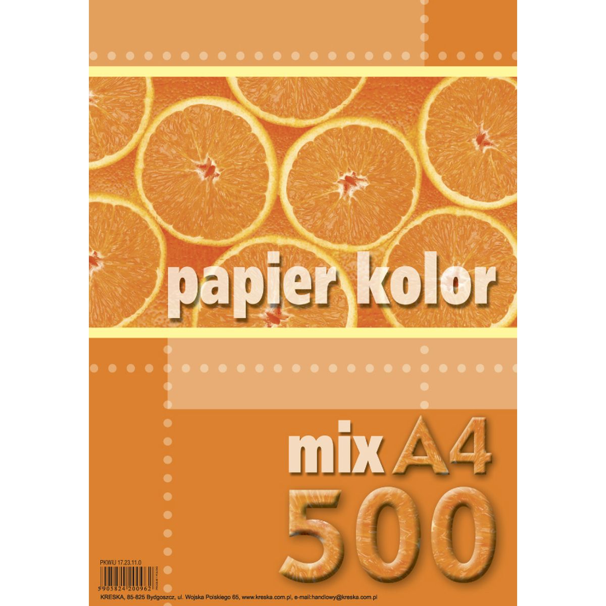 Papier kolorowy Kreska A4 mix 80g