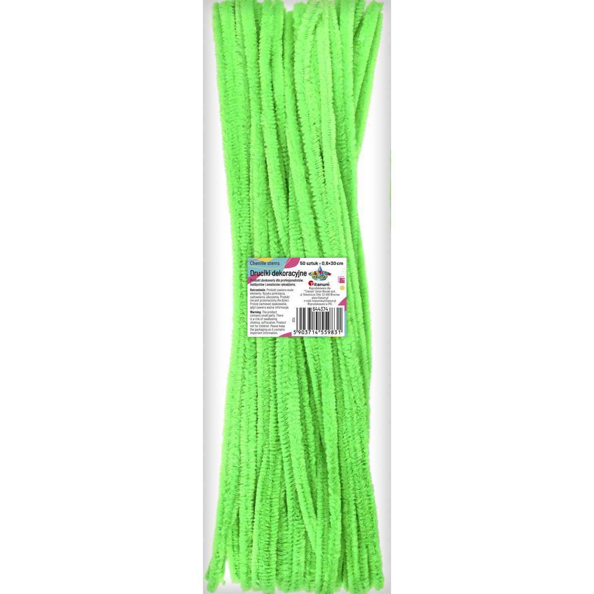 Drucik Craft-Fun Series kreatywny kolor: zielony jasny 300mm 50 szt Titanum (T09)