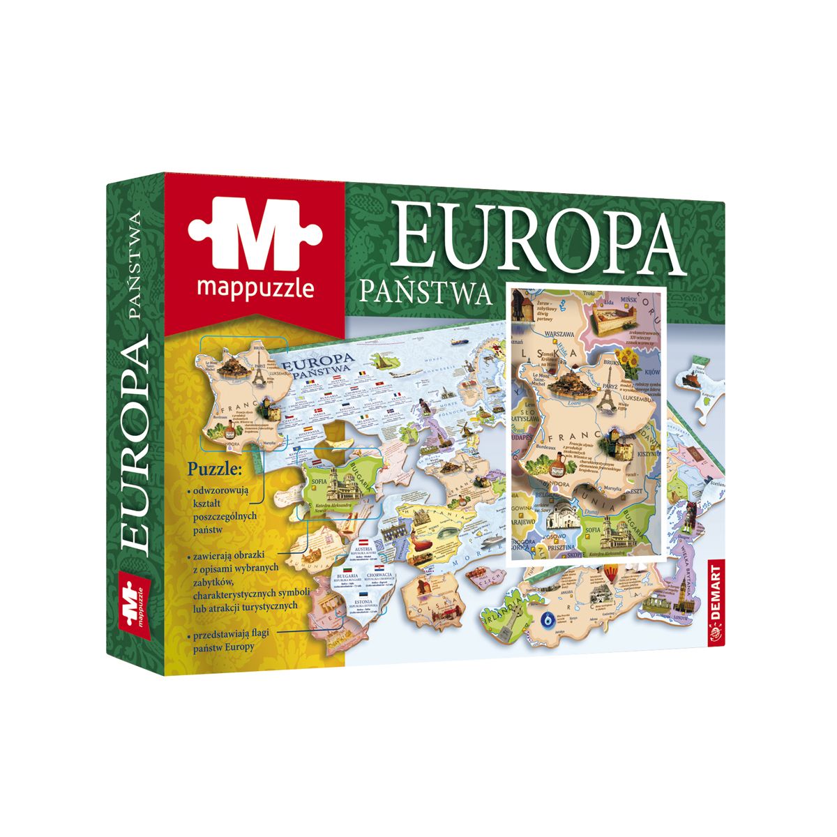 Puzzle Demart Europa państwa