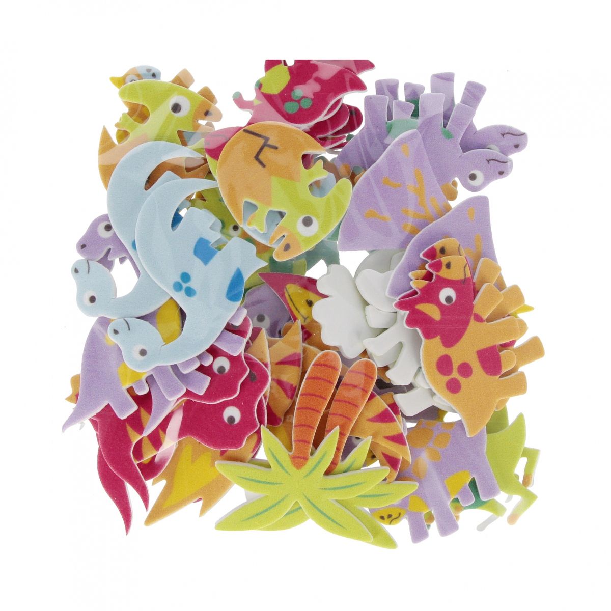 Ozdoba piankowa Craft With Fun Dinozaury samoprzylepne (555453)