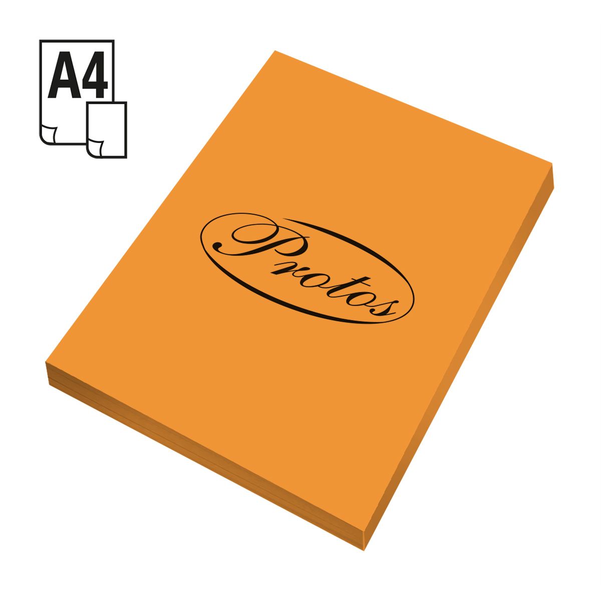Papier kolorowy A4 pomarańczowy 160g Protos