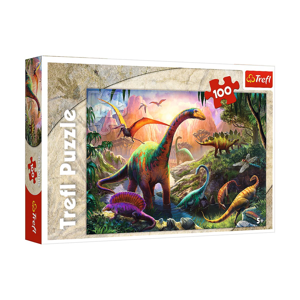 Puzzle Trefl Świat dinozaurów 100 el. (16277)