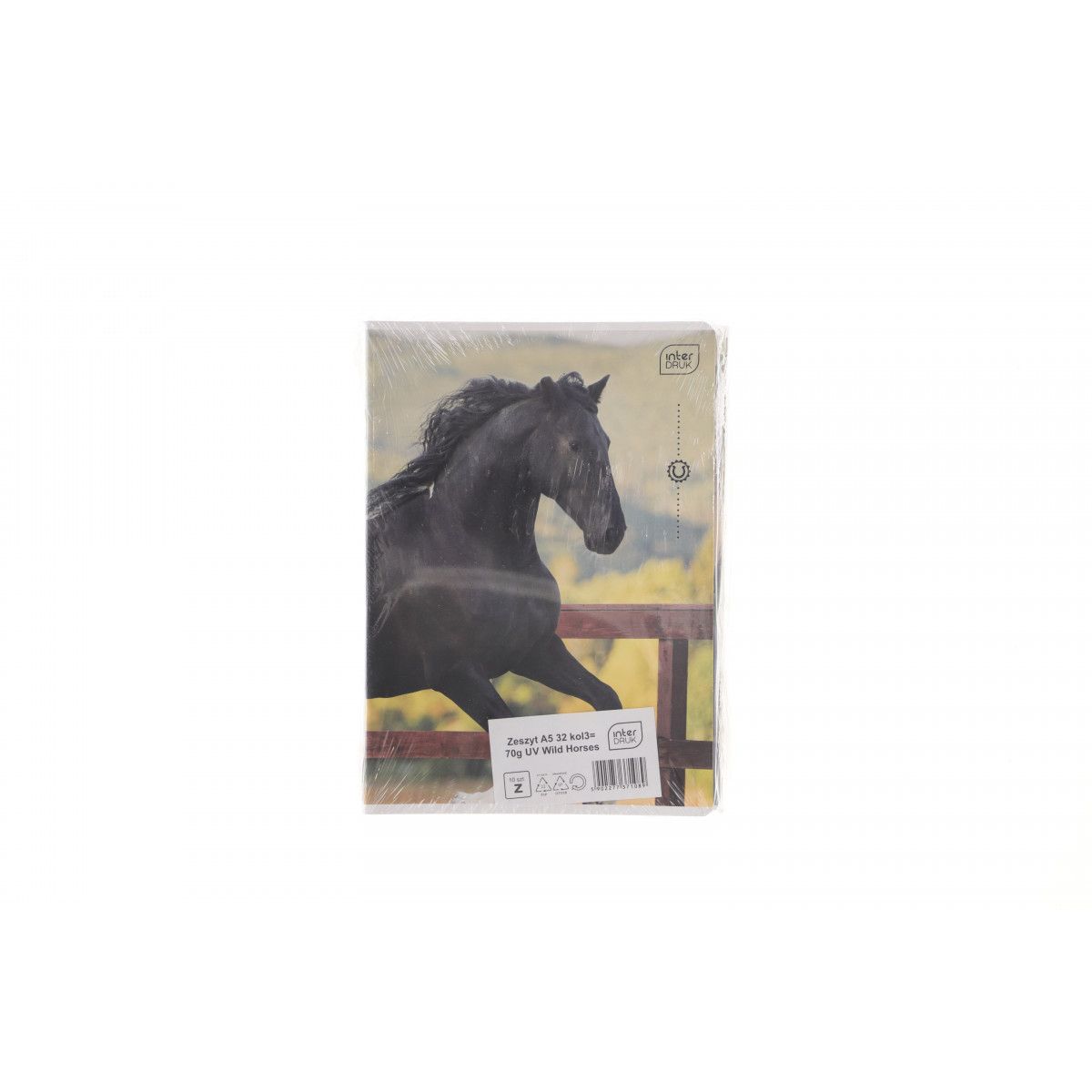 Zeszyt Interdruk WILD HORSES A5 32k. 70g linia kolor
