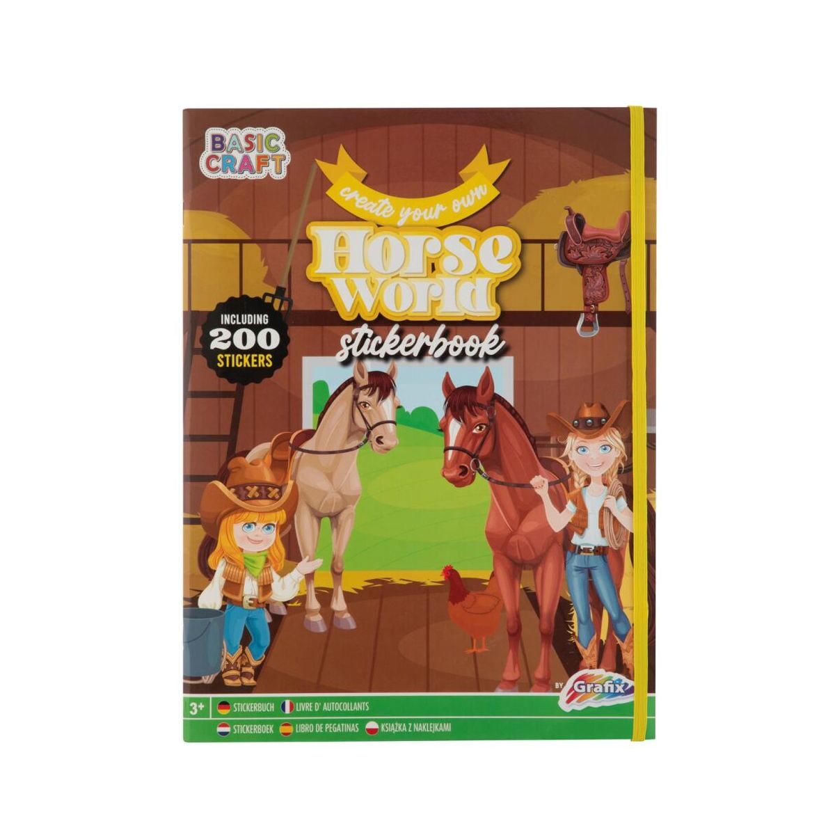 Kolorowanka Grafix Magical Horse Sticker World Book + 200 stickers (100075)