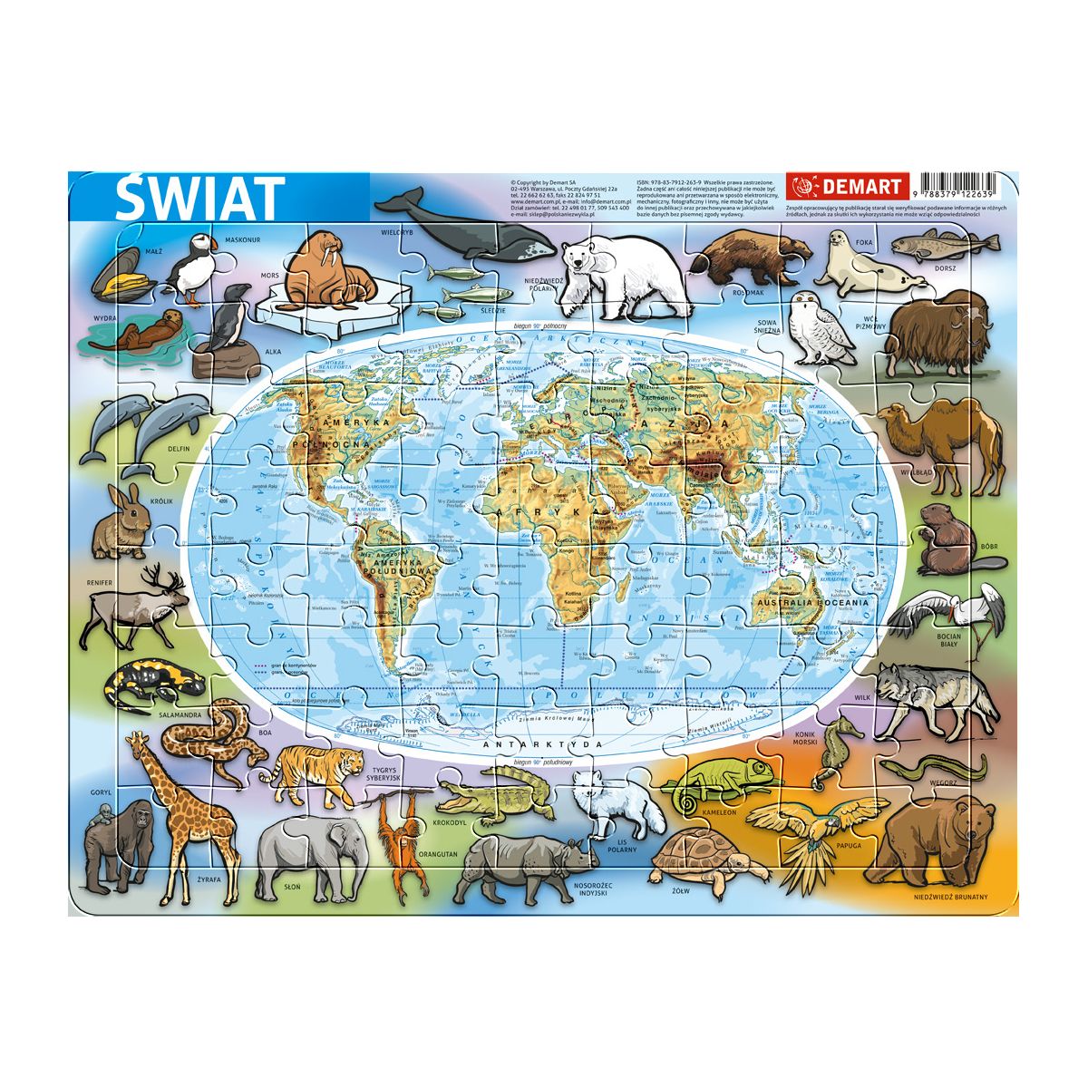 Puzzle Demart Świat fizyczna