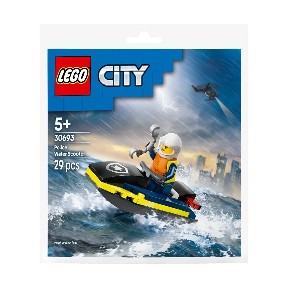 Klocki konstrukcyjne Lego City Policyjny skuter wodny (30693)
