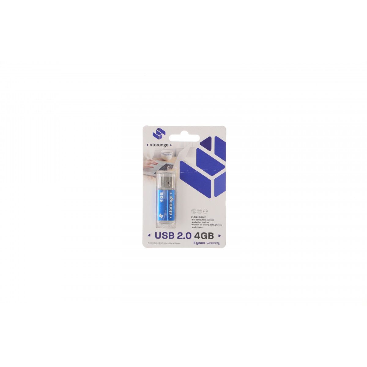 Pendrive Storange Blue 4GB (STORANPEN4GBBLUE2.0)