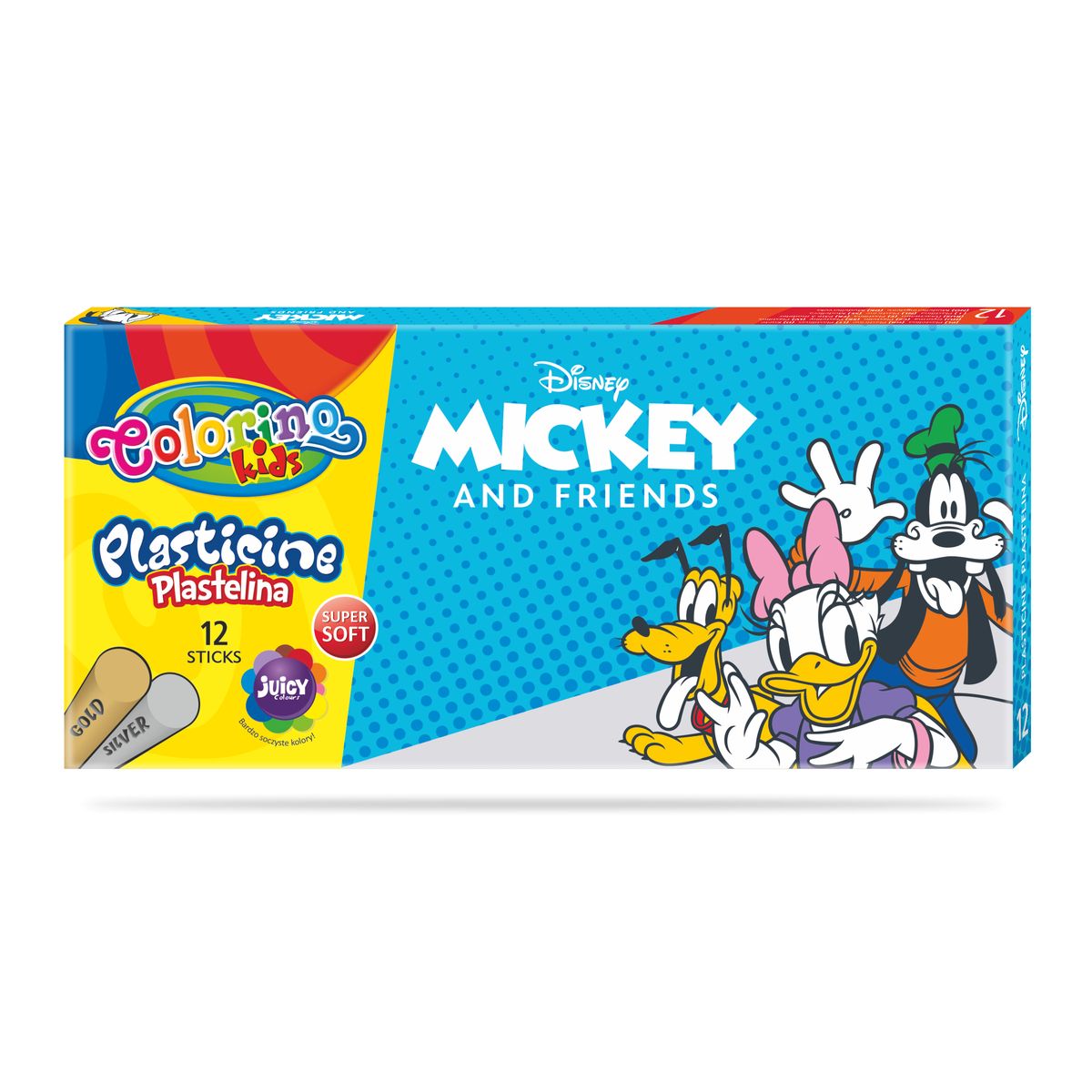 Plastelina 12 kol. Mickey Disney Kids Colorino mix Patio (89885PTR)