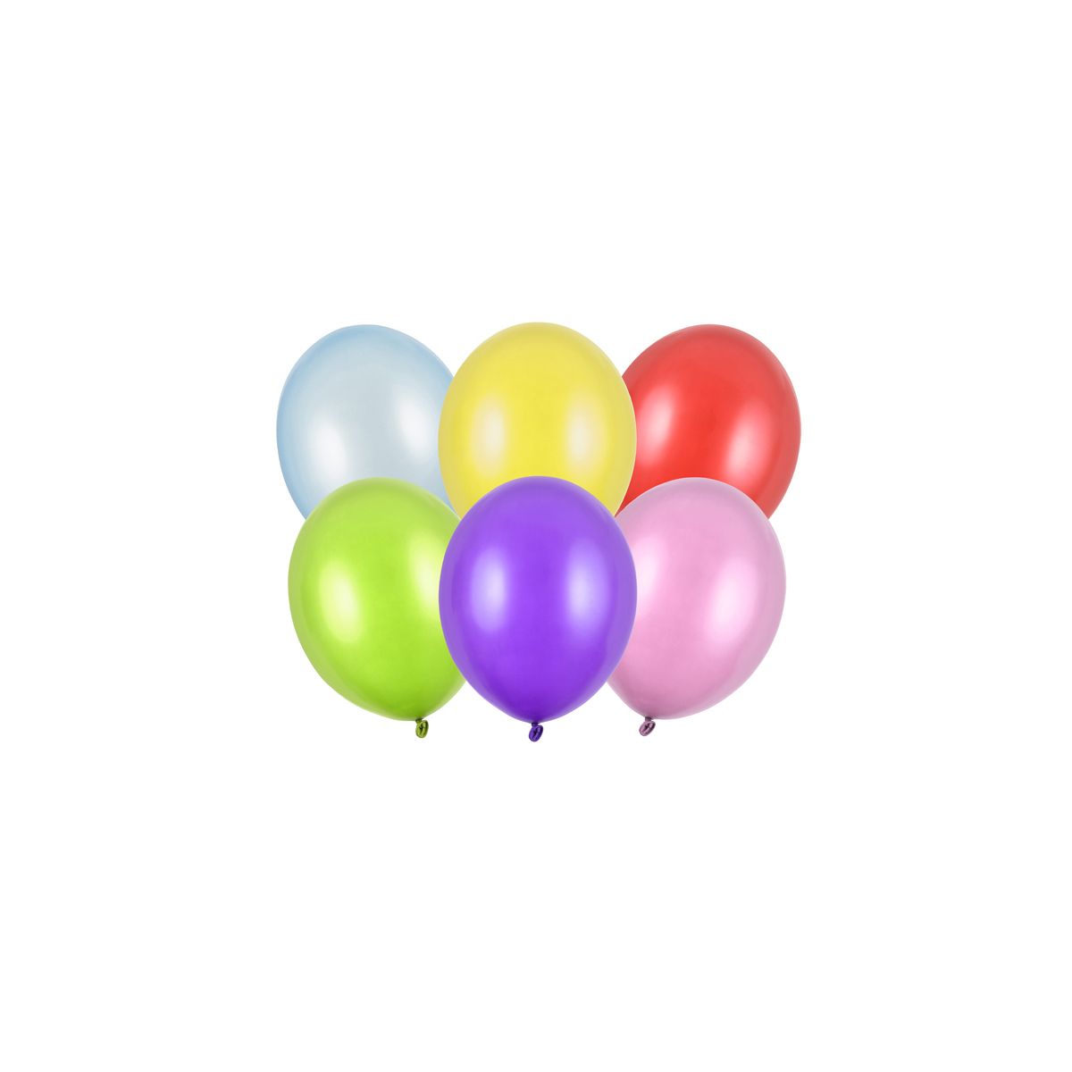 Balon gumowy Partydeco Party Deco BALONY STRONG METALLIC metalizowany 50 szt mix (SB12M-000/50)