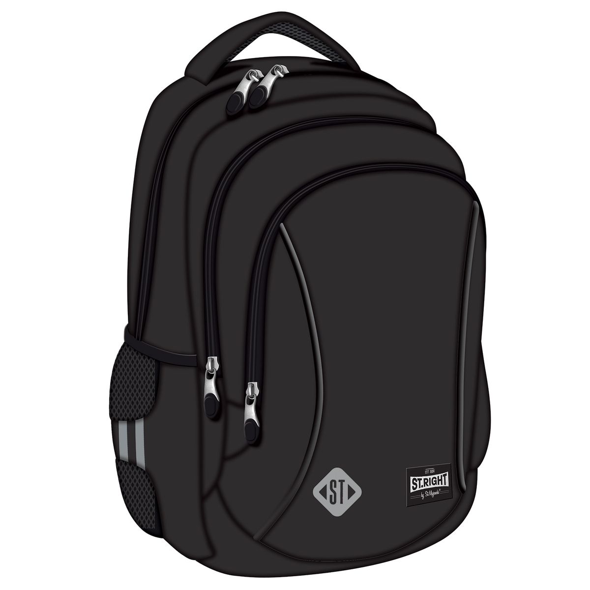 Plecak BLACK VINTAGE 3-KOMORY St.Right (BP-77)