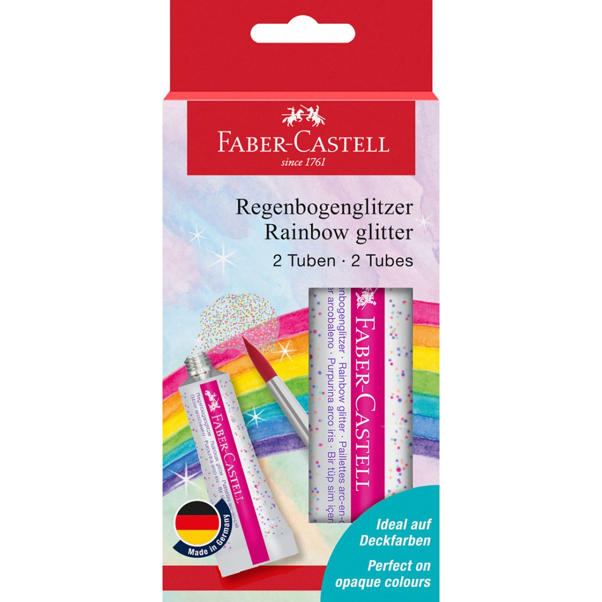 Brokat Faber Castell w żelu Rainbow kolor: mix 1 kolor. (125089 FC)