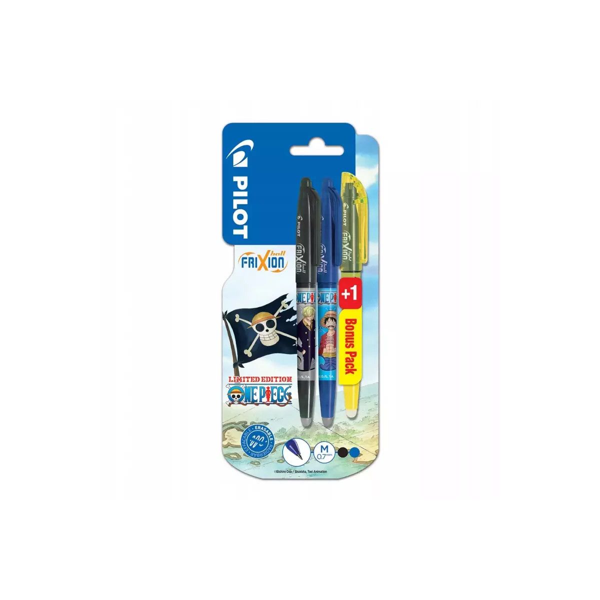 Zestaw piśmienniczy One Piece Frixion NIEB.+CZARNY+ ZAKREŚLACZ Pilot (PIBL1449485)
