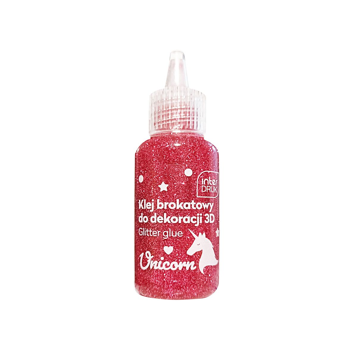 Klej artystyczny Interdruk UNICORN brokatowy 3D 5902277337085 200ml (20ml)