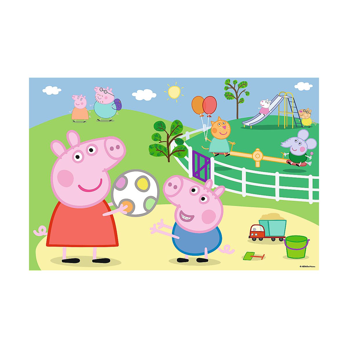 Puzzle Trefl Peppa Pig Zabawy w gronie przyjaciół 60 el. (17356)