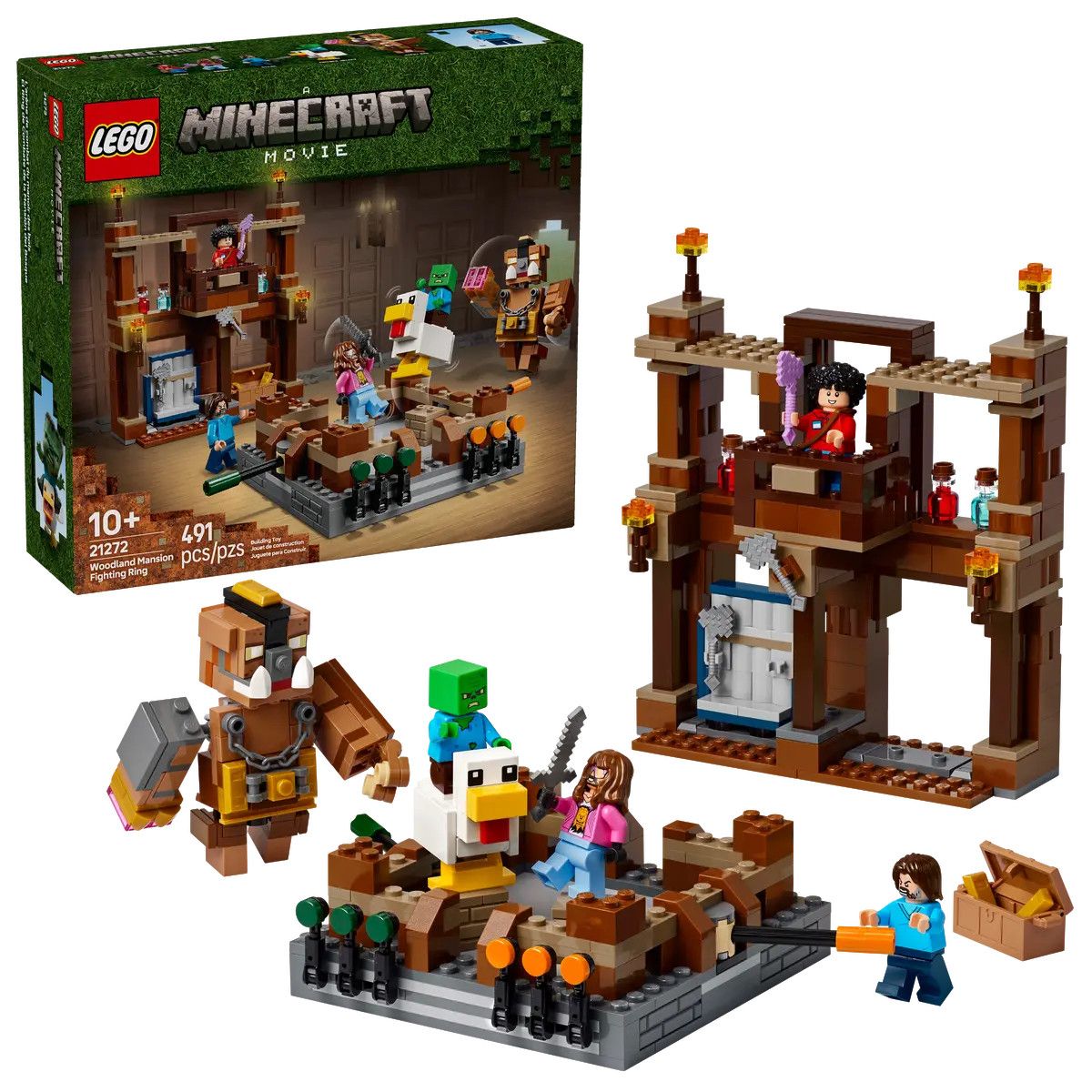 Klocki konstrukcyjne Lego Minecraft Ring w Leśnym dworze (21272)