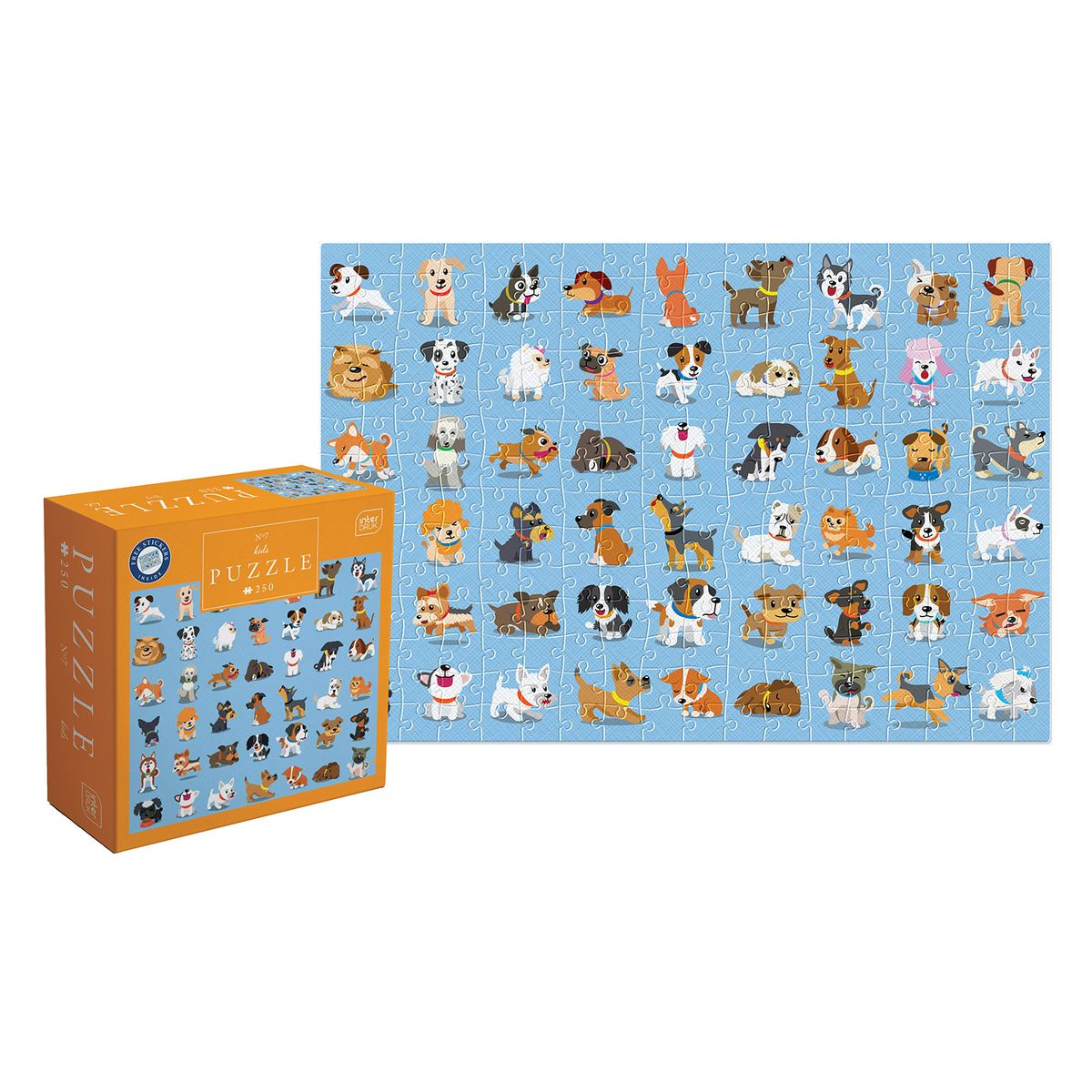 Puzzle KIDS 7 DOGS 5902277368980 250 el. Interdruk (250 el)