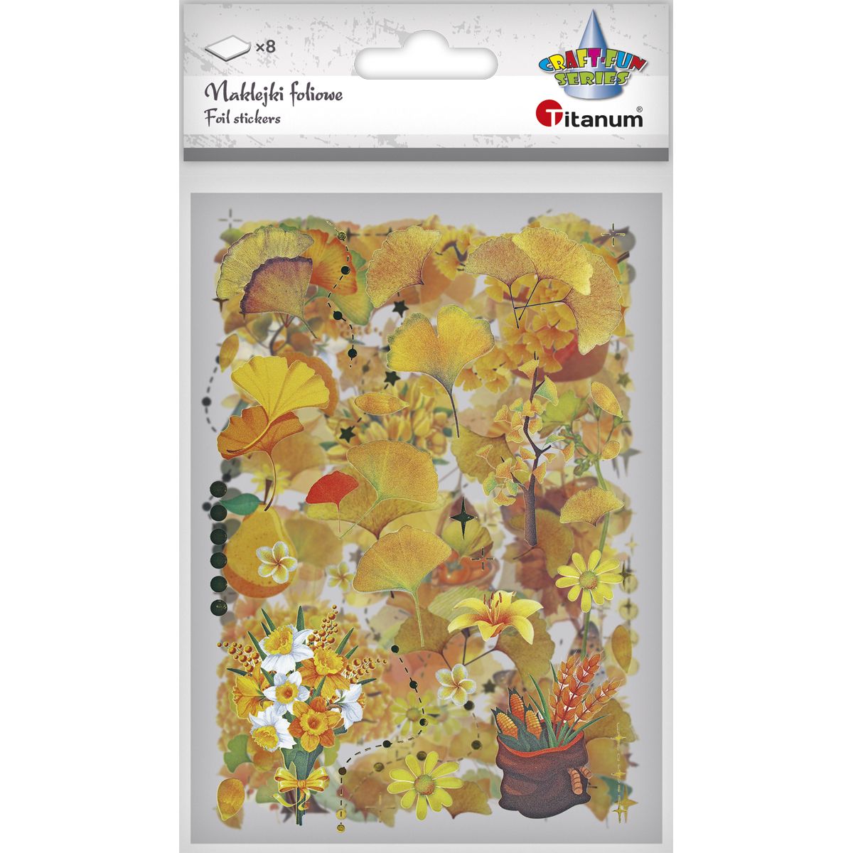 Naklejka (nalepka) Craft-Fun Series Naklejki foliowe 8 plansz Titanum (25YZ008)
