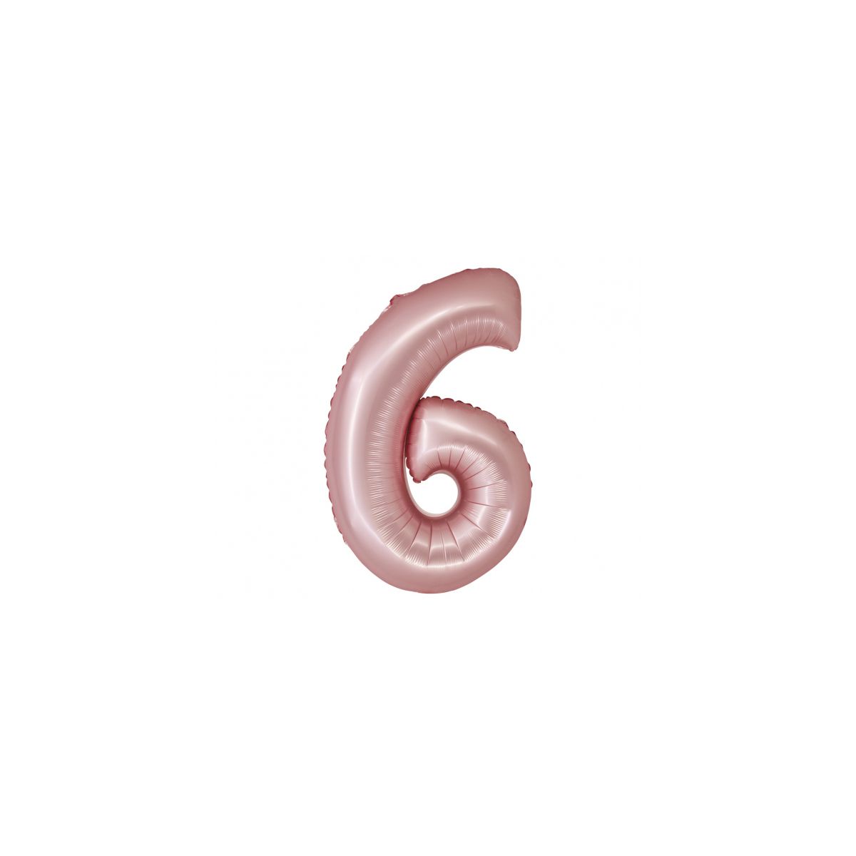 Balon foliowy Godan matowa cyfra 6, j. różowa (CH-SJR6)