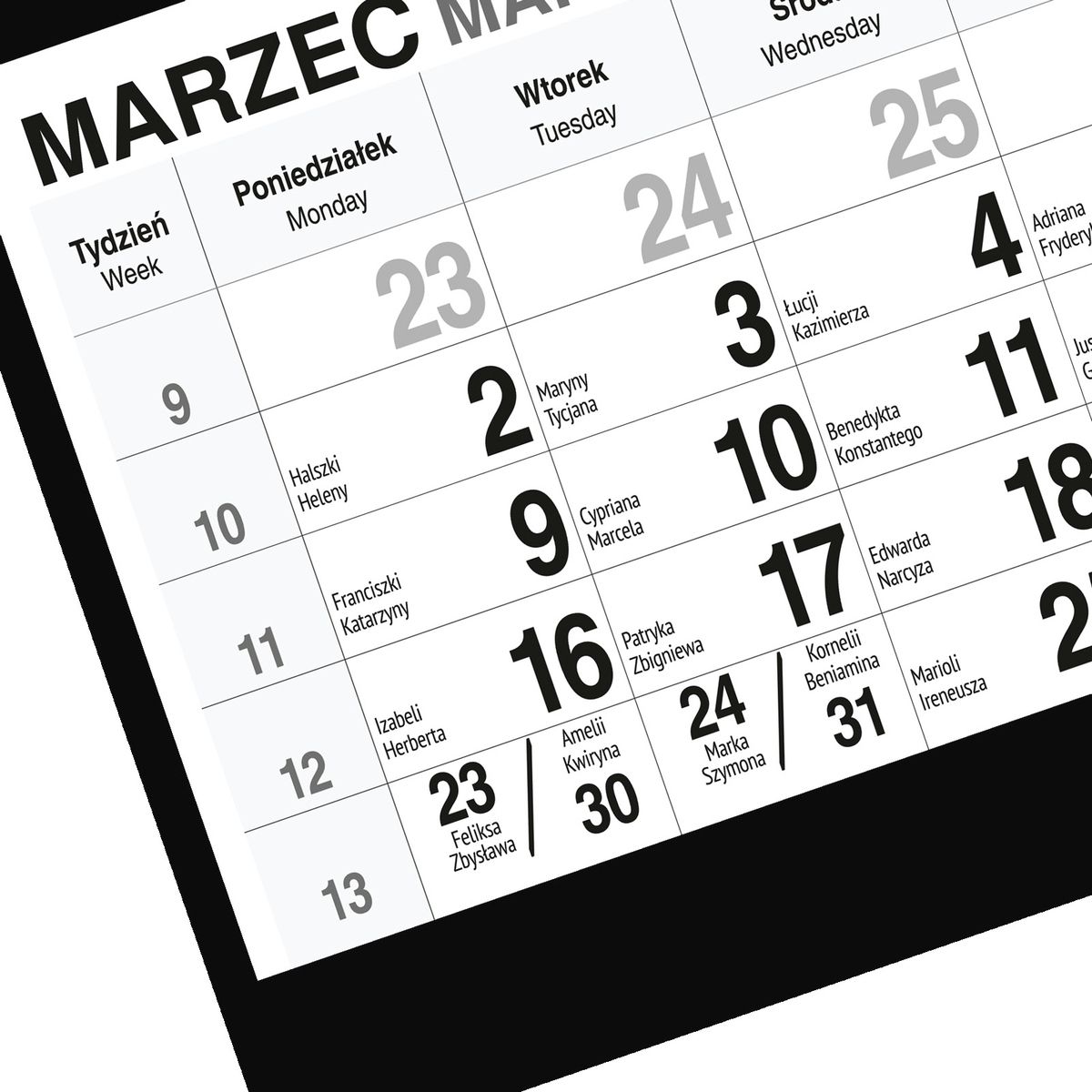 Kalendarz ścienny GÓRY A5 250mm x 450mm Press