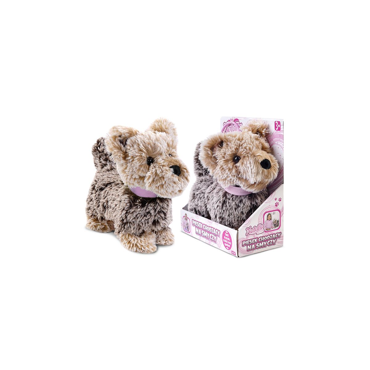 Pluszak interaktywny piesek chodzący na smyczy Artyk (175992)