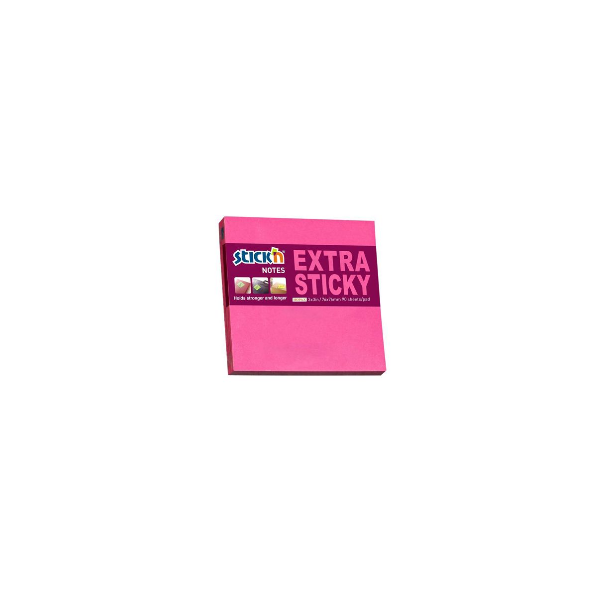 Notes samoprzylepny Stick'n różowy 90k [mm:] 76x76 (21671)