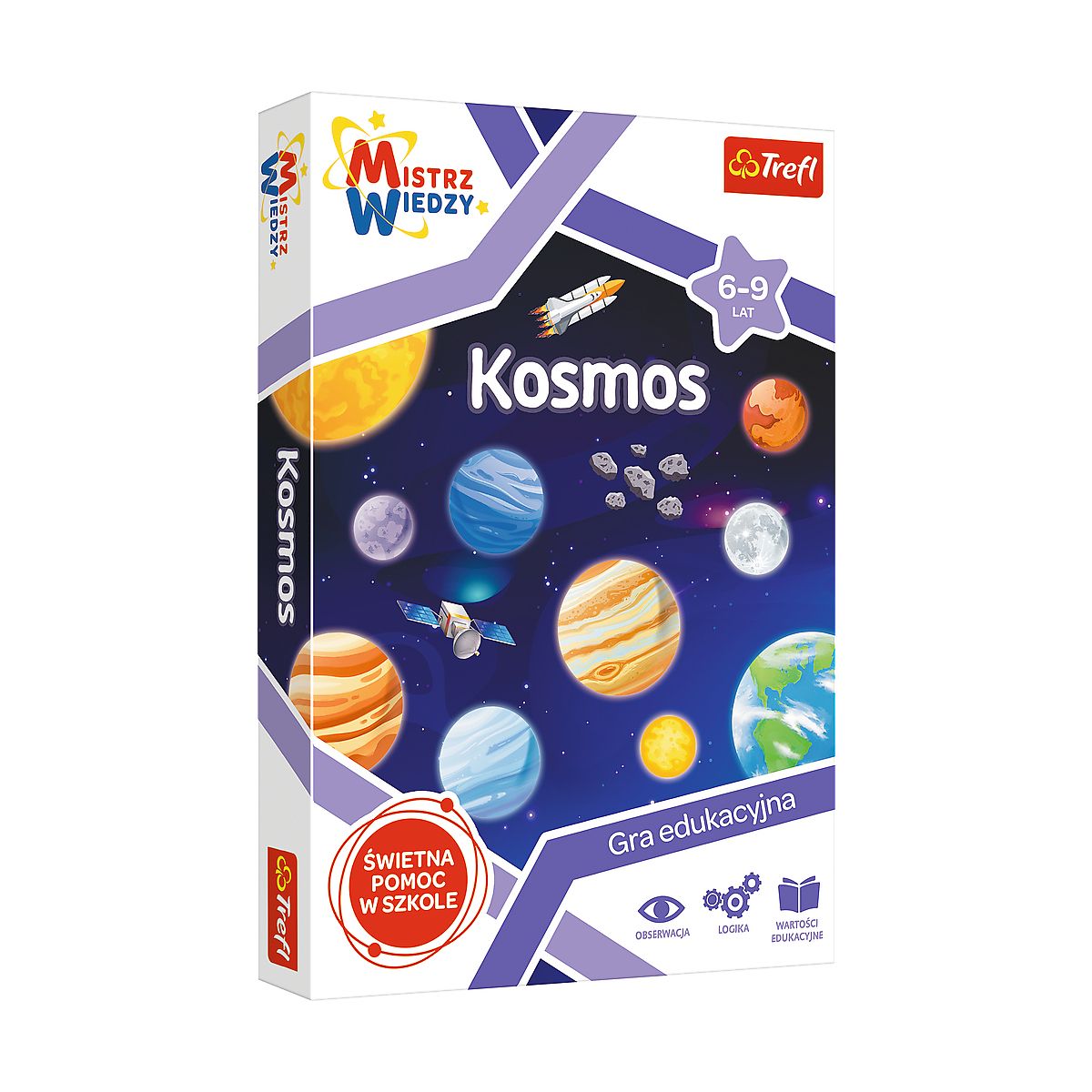 Gra edukacyjna Trefl Kosmos z Serii Mistrz Wiedzy Kosmos (01956)