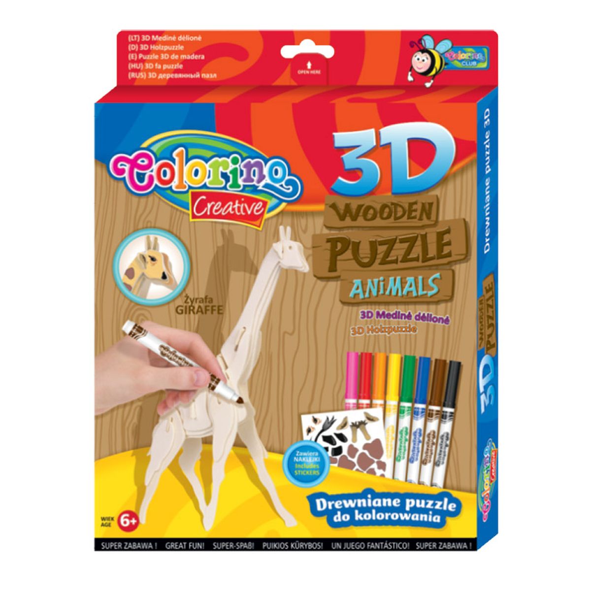 Puzzle Patio Colorino drewniane (32490)