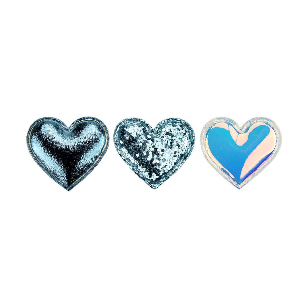 Ozdoba materiałowa Titanum Craft-Fun Series serca samoprzylepne (2324050-light blue)