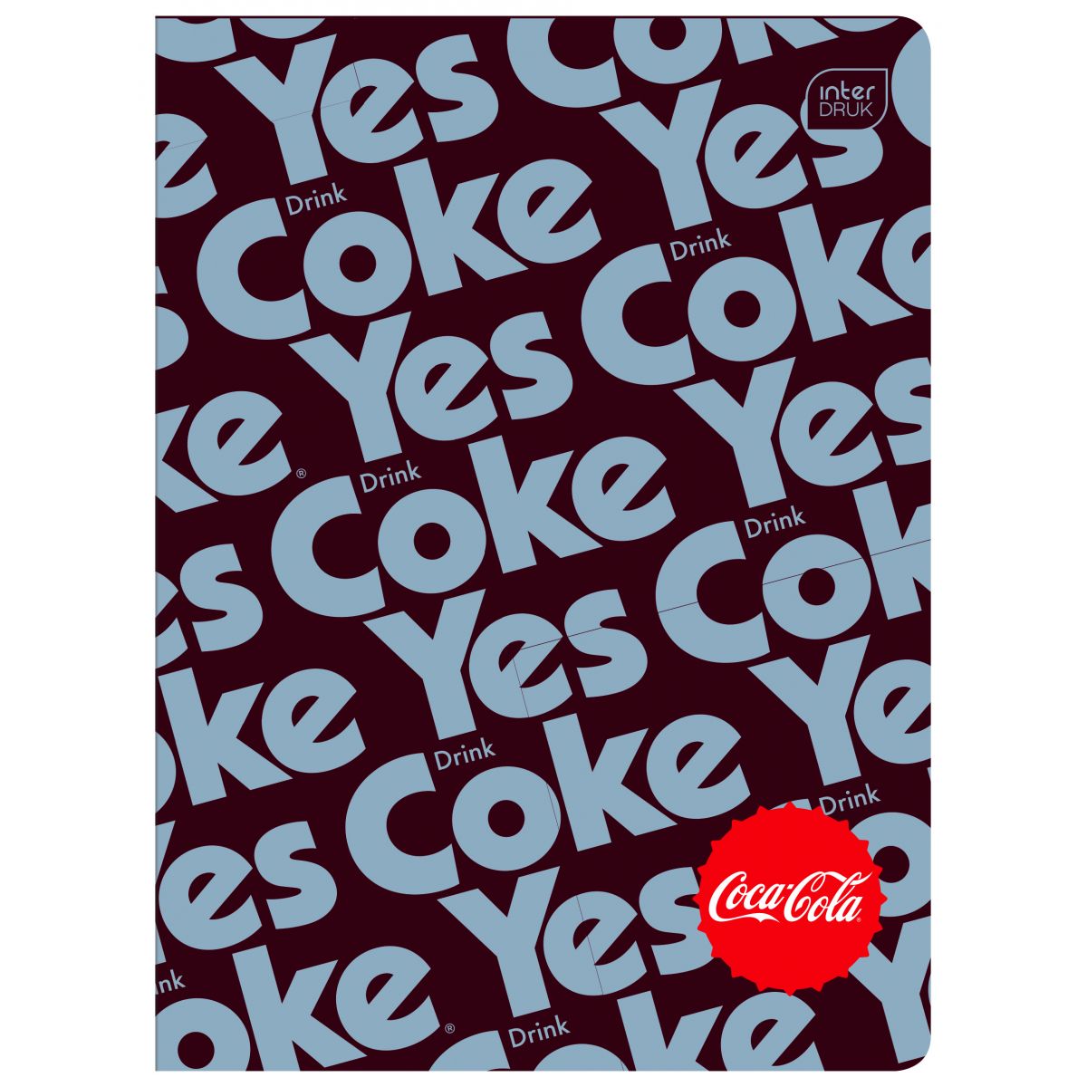 Zeszyt HYBRID COCA COLA A5 60k. 70g krata Interdruk
