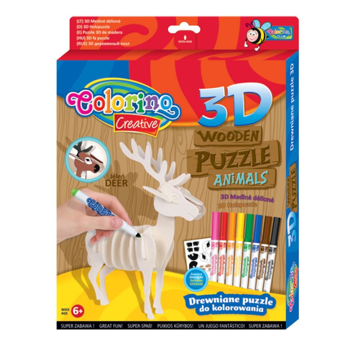Puzzle Patio Colorino drewniane (32490)