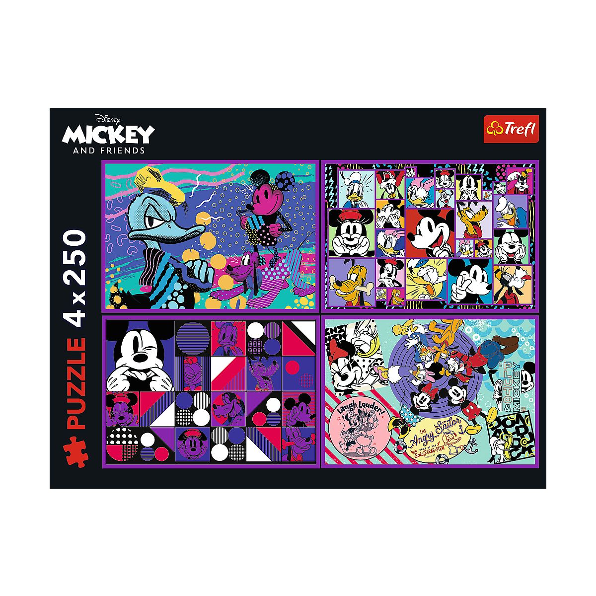 Puzzle Trefl Myszka Miki 4x250 el. (13308)