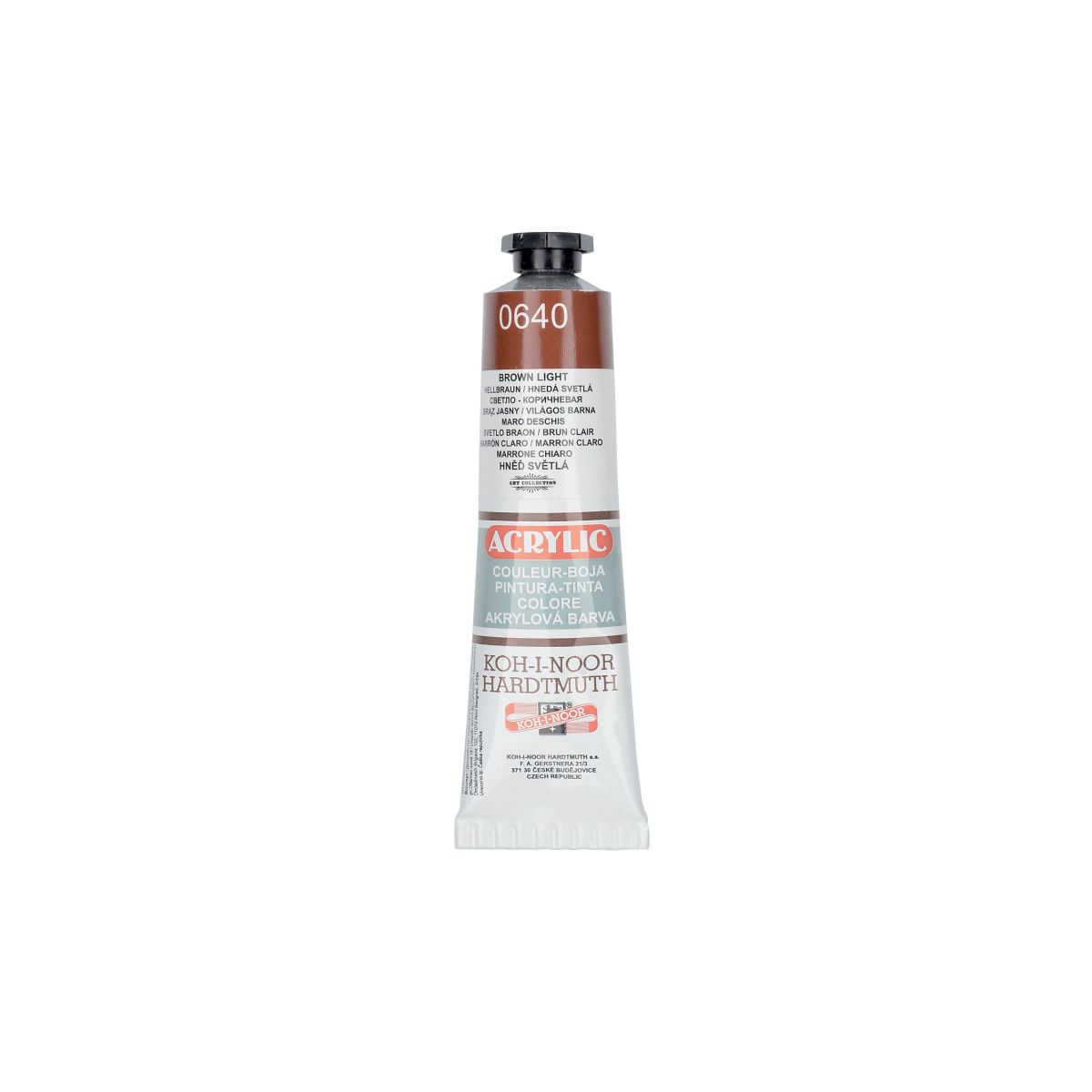Farba akrylowa brązowa kolor: brązowy 40ml Koh-I-Noor