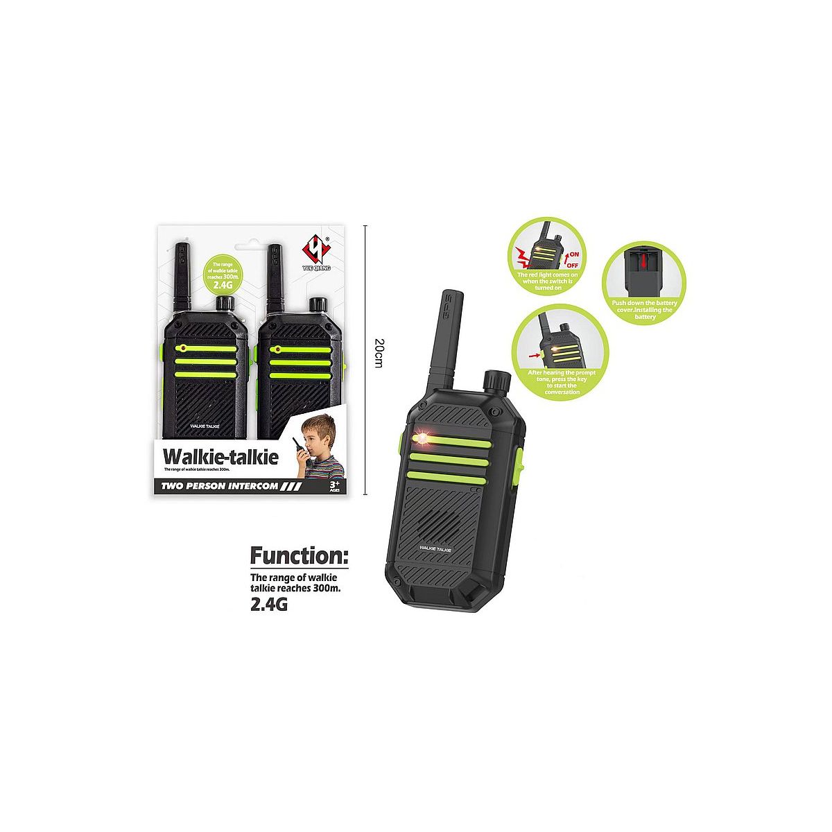 Walkie-talkie na baterie Adar (585683)