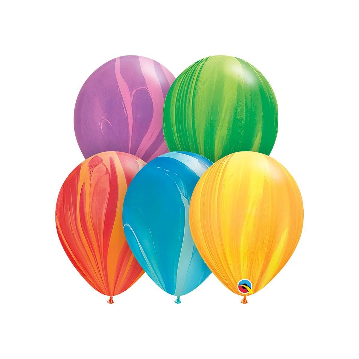 Balon gumowy pastelowe Agat wielokolorowe mix 300mm 12cal Godan (CB-1AGW)