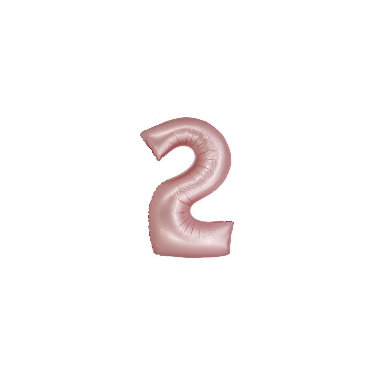 Balon foliowy Godan matowa cyfra 2, j. różowa (CH-SJR2)