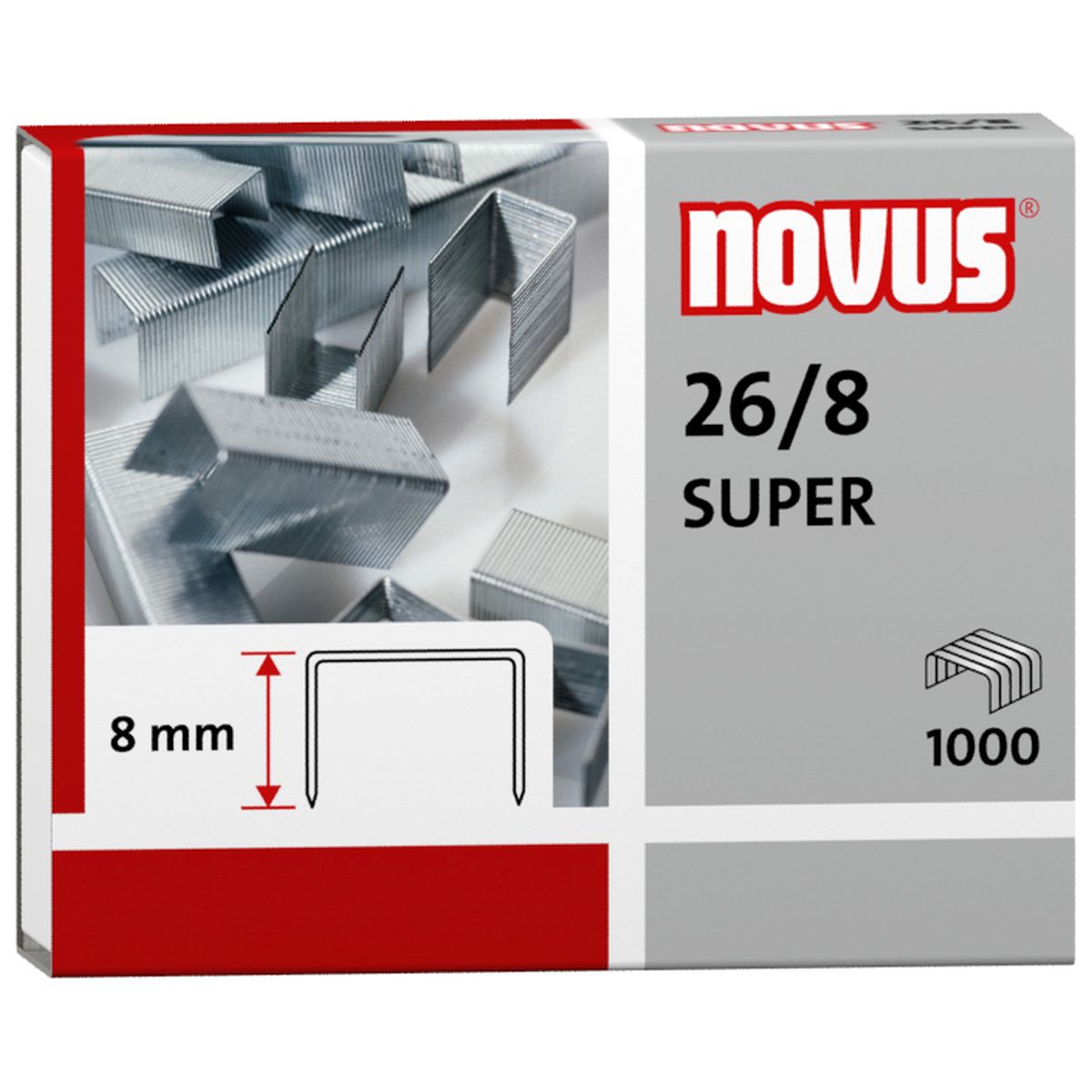 Zszywki 26/8 Novus 26/8 1000 szt