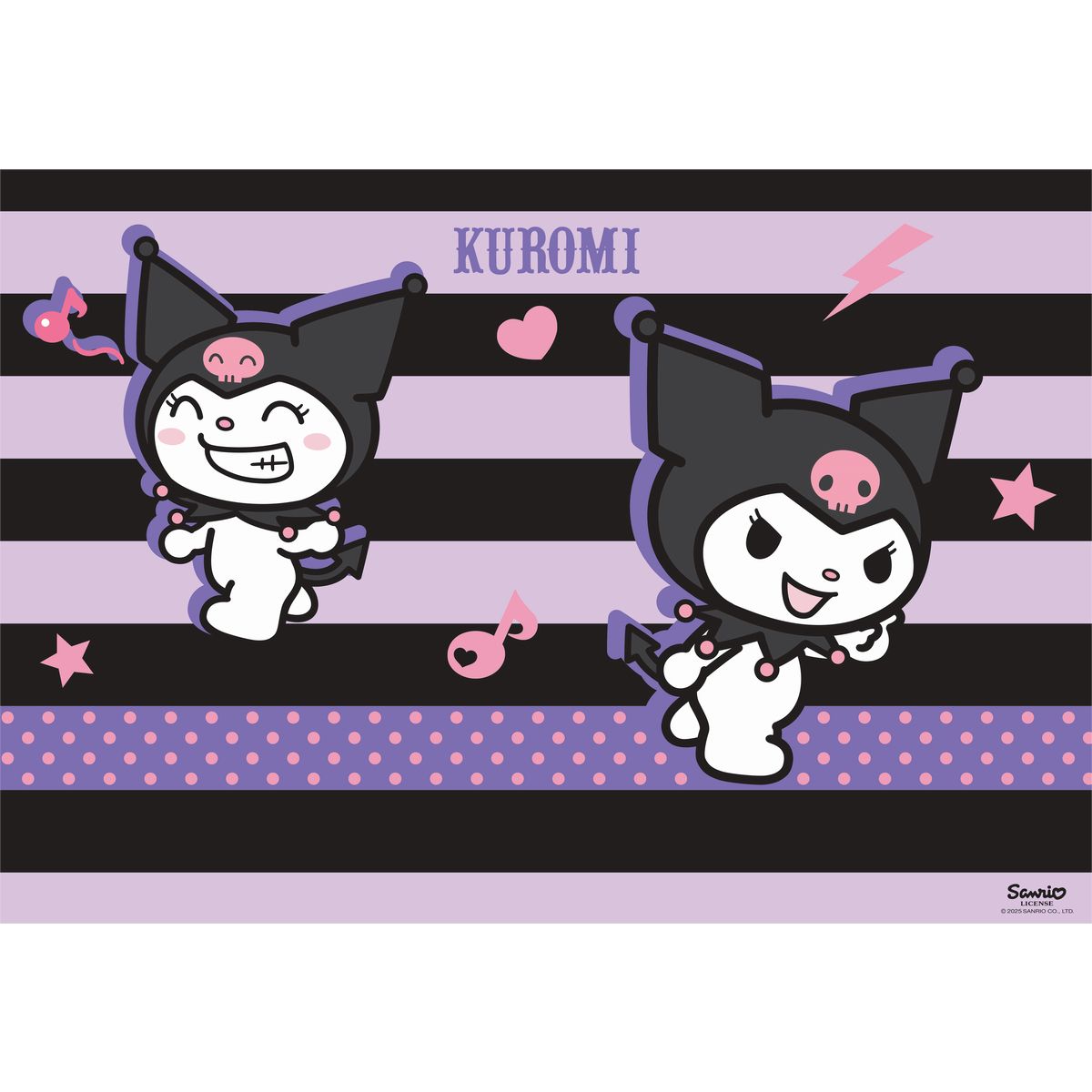 Podkład na biurko Kuromi mix płyta piśniowa pokryta okleiną PVC [mm:] 51x380 Bambino